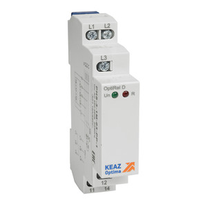 Реле контроля фаз OptiRel D PHS-3-1M-03-PP-1 чередования обрыва фаз 3Ф 1СО (КЭАЗ) 331988