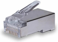 Коннекторы 8P8C (Компьютерные разъемы) F/UTP Cat.5e 3U (RJ-45) Уп. 100шт. (SUPRLAN) 10-0201