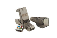 Коннектор 8P8C STP 6A (RJ-45) безынструментальный (SUPRLAN) 10-0240