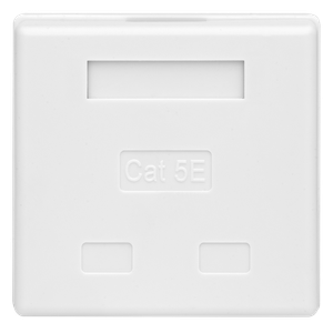 Компьютерная розетка 8P8C (RJ-45), UTP, Cat.5e, 2 порта (SUPRLAN) 10-0309