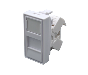 Модуль розетки 45х22,5 8P8C (RJ-45) cat.5e (SUPRLAN) 10-0360