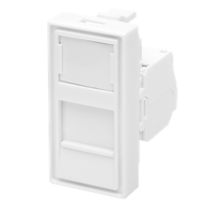 Модуль розетки 45х22,5 Mosaic в сборе UTP 8P8C    (RJ-45) cat.5e (SUPRLAN) 10-0360