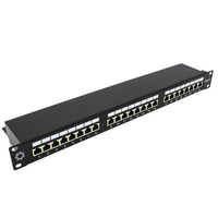 Патч-панель 19'. 24 порта RJ-45. FTP. Cat.5e. 1U (SUPRLAN) 10-0402
