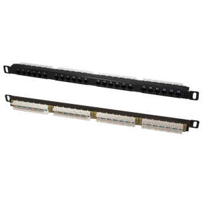 Патч-панель высокой плотности 19'. 24 порта RJ-45. UTP. Cat.5e. 0.5U (SUPRLAN) 10-0404