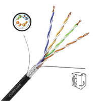 Кабель витая пара СORDLINE F/UTP 5e Сu 4х2х0.48 PE OUT MID черный 305м (Cordline) CL-CuO5E04UF-048SO-LDPE-BL-305