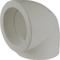 Угольник 50 мм 90 град., полипропиленовый PPR, серый (Valfex) 10108050Г