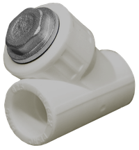 Фильтр сетчатый 25х3/4' ВВ косой, полипропиленовый PPR серый (Valfex) 10141025Г