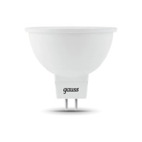 Лампа светодиодная LED 9 Вт 830 лм 3000К софит MR16 теплый GU5.3 AC 220В Black Gauss (GAUSS) 101505109