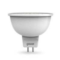 Лампа светодиодная LED 5 Вт 530 лм 4100К софит MR16 нейтральный GU5.3 AC 220В диммируемая Black (GAUSS) 101505205-D