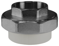 Муфта разъемная 32x1 1/4' ВР комбинированная, полипропиленовая PPR американка, серая (Valfex) 10155132Г