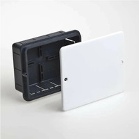 Коробка разветвительная скрытая усиленная с крышкой 130х106 (RUVinil) 10162