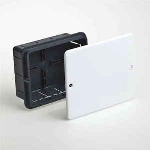 Коробка разветвительная скрытая усиленная с крышкой 130х106 (RUVinil) 10162