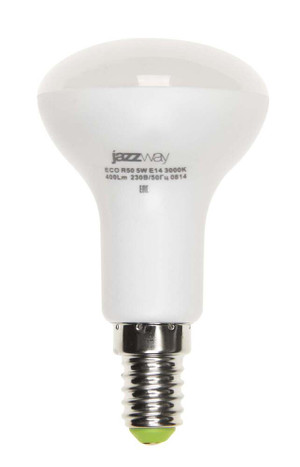 Лампа светодиодная рефлекторная LED 5Вт R50 E14 400Лм теплый 230V/50Hz ECO (JazzWay) 1037015A