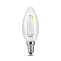 Лампа светодиодная филаментная LED 11 Вт 810 лм 2700К свеча теплый E14 AC 220В прозрачная колба Black Filament Gauss (GAUSS) 103801111