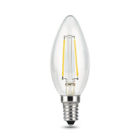 Лампа светодиодная филаментная LED 11 Вт 830 лм 4100К свеча нейтральный E14 AC 220В прозрачная колба Black Filament Gauss (GAUSS) 103801211
