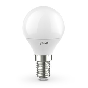 Лампа светодиодная LED 9.5 Вт 950 лм 4100К шар P45 нейтральный E14 AC 220В Black (GAUSS) 105101210