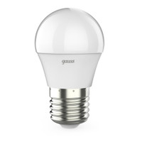 Лампа светодиодная LED 7 Вт 550 лм 4100К шар P45 нейтральный E27 AC 220В шаговое диммирование выключателем Black Gauss (GAUSS) 105102207-S