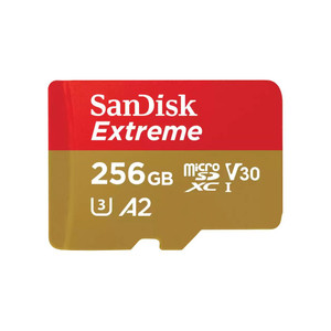 Карта памяти 256GB MicroSD Extreme UHS I, V30, U3, SDXC, 190 МБ/с, Class 10 (SanDisk) SDSQXAV-256G-GN6MN