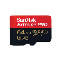 Карта памяти 64GB MicroSD Extreme Pro UHS I, V30, U3, A2, SDXC, 200 МБ/с, Class 10 (SanDisk) SDSQXCU-064G-GN6MA