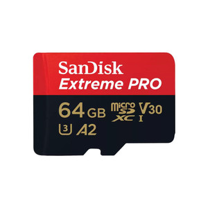 Карта памяти 64GB MicroSD Extreme Pro UHS I, V30, U3, A2, SDXC, 200 МБ/с, Class 10 (SanDisk) SDSQXCU-064G-GN6MA