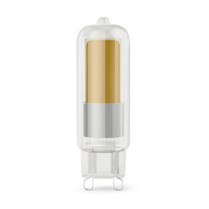 Лампа светодиодная LED 5.5 Вт 500 лм 4100К капсула нейтральный G9 AC 220В стеклянная Black (GAUSS) 107809205