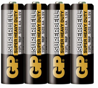 Батарейка солевая Super & Greencell & PowerPlus -4 шт. в пленке (GP) 10888
