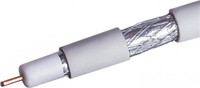 Кабель коаксиальный RG-6 белый CCS 1.02 / Conduct. 21% / Al 64х0.12 / внутренний (RG-6/64 ССS) (Net.on) 109L