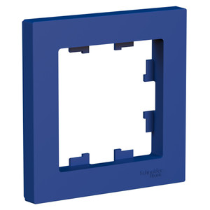 ATLASDESIGN рамка однопостовая, АКВАМАРИН (Systeme Electric) ATN001101