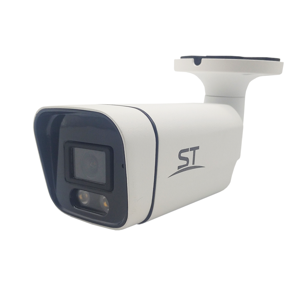 Видеокамера IP 5Мп Цилиндрическая уличная LED-25м PoE IP66 (2.8мм) (Space Technology) ST-S5523 FULLCOLOR CITY