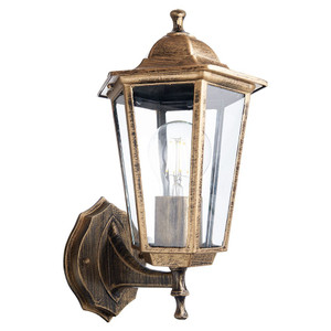 Светильник НБУ-60w вверх Е27 IP44 черное золото (FERON) PL6101/6101 11125