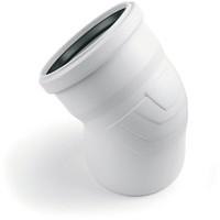 Отвод канализационный 110х15 град (РЕХАУ) 11231321001