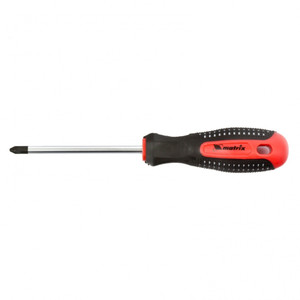 Отвертка Fusion, PZ2x100мм, CrV, 3к рукоятка  anti slip (Matrix) 11403