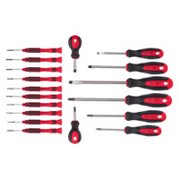 Набор отверток Fusion на полке, 18 шт., PH + SL + Torx, CrV, 3к рукоятка (Matrix) 11452