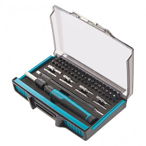 Отвертка-реверс для точн. раб., 48 пред., PH + PZ + SL + HEX + Torx + TT, CrMo, 2к рукоятка (GROSS) 11599