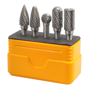 Набор бор-фрез твердосплавных 5шт HM S=6мм Mini-Box (H-Tools) 116004HT