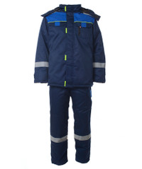 Костюм БРУКЛИН синий с васильковым, куртка п-к 60-62 120-124-182-188 (Эталон-Спецодежда) 108782