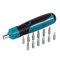 Отвертка-реверс + механизм SmartPush + биты, 12 пред., PH + SL + Torx, S2, 2к рукоятка (GROSS) 11611