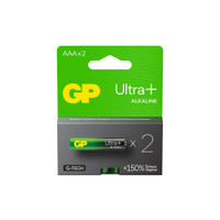 Батарейка алкалиновая c технологией G-tech GP Ultra Plus Alkaline 24А AАA - 2 шт. на блистере (GP) 1196