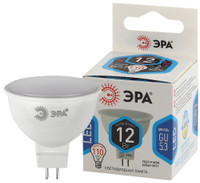 Лампа светодиодная LED 12 Вт 960Лм 4000К софит нейтральный GU5.3 170-265В LED MR16-12W-840-GU5.3 Standart (ЭРА) Б0040888