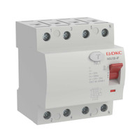 Выключатель дифференциального тока 4п 63A 100мА АС (DKC) MDL100-4P3-63-AC