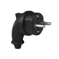Вилка угловая c/з каучук 16А 250В IP44 (еврослот) (UNIVersal) 1241