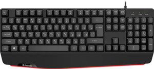 Клавиатура проводная Atom HB-546 RU, 104 + FN, черный, 1.8м (Defender) 45546