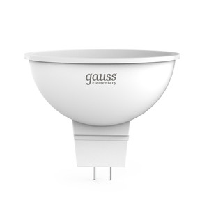 Лампа светодиодная LED 7 Вт 550 лм 4100К софит MR16 нейтральный GU5.3 AC 220В Elementary Gauss (GAUSS) 13527