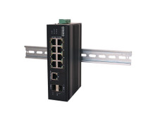 Коммутатор неуправляемый 8 портов RJ45/SFP 10 100 Мб/с PoE 300Вт (OSNOVO) SW-60812/I