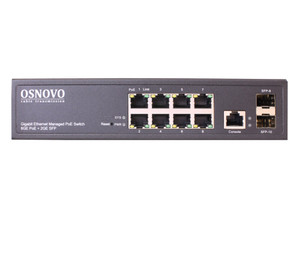 Коммутатор управляемый L2 8 портов RJ45/SFP 10 100 1000 Мб/сPoE 150Вт (SC&T) SW-80802/L(150W)