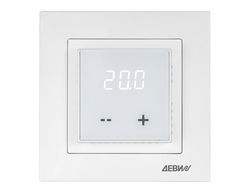 Терморегулятор для теплого пола ДЕВИ Room, с датчиком пола, 16А (ДЕВИ) 140F1030R