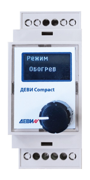 Терморегулятор ДЕВИ Compact на шину DIN, с датчиком температуры на проводе, 16А (ДЕВИ) 140F5020R