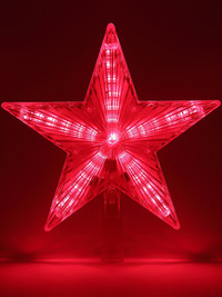 Светодиодная елочная верхушка Звезда, 31 LED, h21 см,длина провода 2,5 м., 220V, IP20 ENGEV-02 (ЭРА) Б0056008