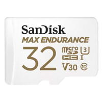 Карта памяти 32GB MicroSD MAX ENDURANCE V30, U3, SDXC, 100 МБ/с, Class 10 + адапер SD (SanDisk) SDSQQVR-032G-GN6IA