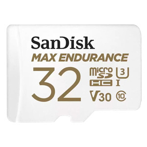 Карта памяти 32GB MicroSD MAX ENDURANCE V30, U3, SDXC, 100 МБ/с, Class 10 + адапер SD (SanDisk) SDSQQVR-032G-GN6IA